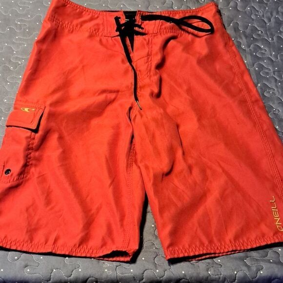 O'Neill Red board shorts size 28 - Picture 1 of 4